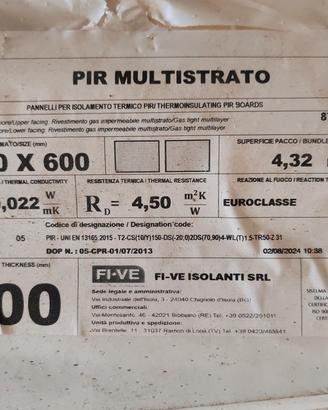 Multistrato isolante per cappotto termico
