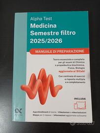 Libro Alpha Test Medicina semestre filtro