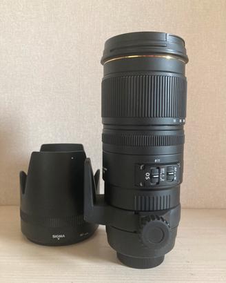 Sigma 70-200mm attacco Nikon