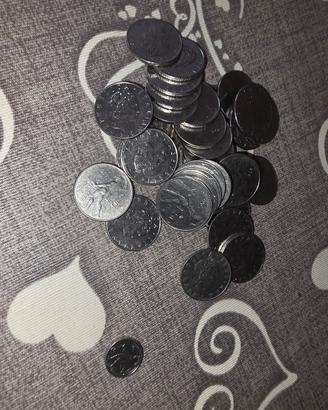 lotto 37 monete da 50 lire Repubblica Italiana 