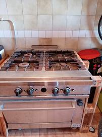 4 fuochi zoppas con forno + cappa