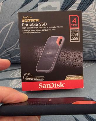 SSD Portatile SanDisk Extreme 4TB NVMe Garanzia