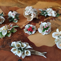 Bouquet in ceramica di Capodimonte