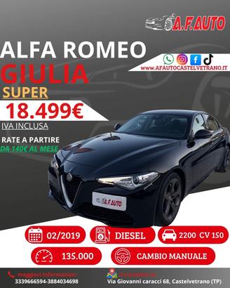 Alfa Romeo Giulia 2.2 Turbodiesel 150 CV Super