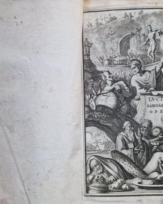 Libri antichi Luciano Opera 2vol.1687