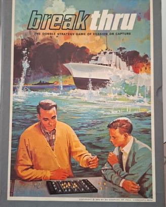 Gioco da tavolo vintage Breakthru del 1965
