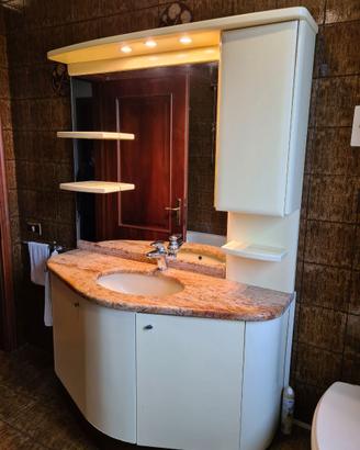 Mobile bagno completo con piano in marmo