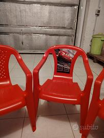 sedie di plastica per bambini