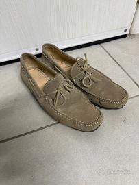 SCARPE MOCASSINO UOMO PELLE SCAMOSCIATA 43