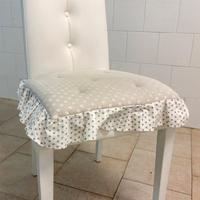 Sedie bianche in ecopelle con telaio in legno – 14