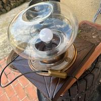 x4 Lampade vagoni treni antiche in bronzo pieno