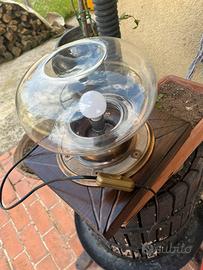 x4 Lampade vagoni treni antiche in bronzo pieno