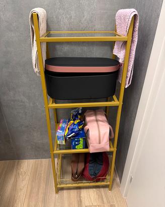 Mobiletto con scaffali bagno