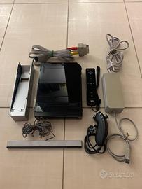 Nintendo Wii v1 retro compatibile Gamecube nera
