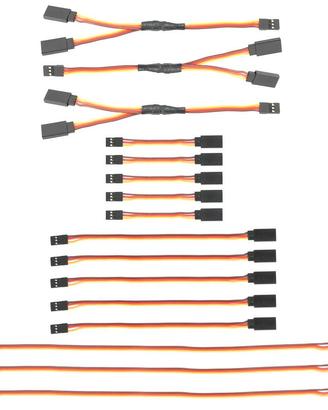 Kit 16 Cavi Estensione Servo RC JR/Futaba + Y