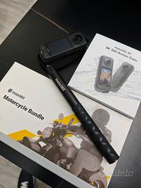 Insta360 x5 + kit moto e asta retrattile