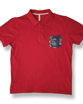 Polo Sun68 da uomo, Rossa, Taglia M