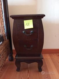 coppia comodini stile vintage 