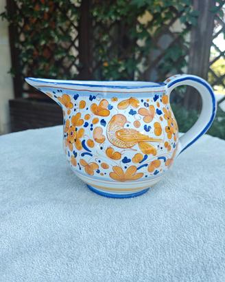 Brocca / caraffa in ceramica Deruta dipinta a mano
