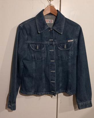 Onyx giacca jeans donna blu vintage 90S