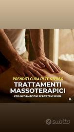 Trattamenti massoterapici