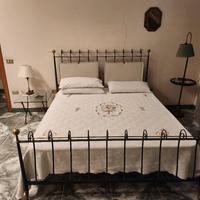 LETTO IN FERRO BATTUTO MATERASSO EMUFLEX 