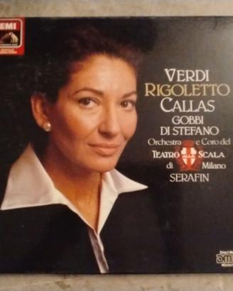 33 giri Rigoletto di Verdi alla Scala , M. Callas