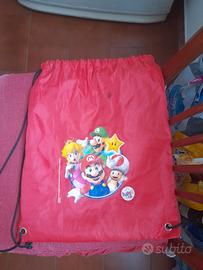 Sacca rossa di Super Mario con oltre 50 sorprese