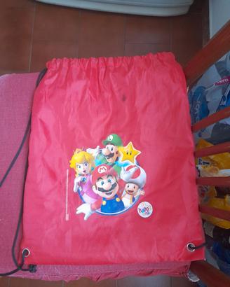 Sacca rossa di Super Mario con oltre 50 sorprese