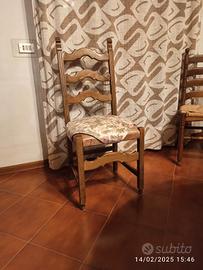 sedie anticate, in legno massello