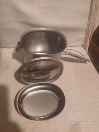 gavetta in acciaio inox vintage