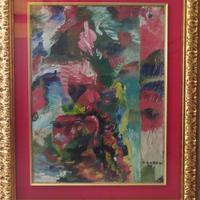 grande quadro con cornice dorata