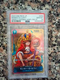One Piece Luffy P-043 PSA 10 – Weekly Shonen Jump