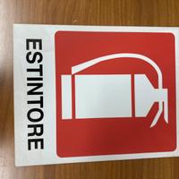 Cartello segnalatore estintore