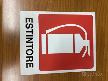 Cartello segnalatore estintore