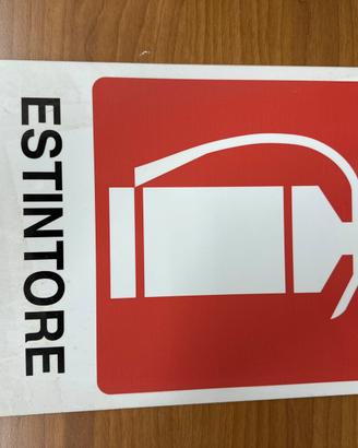 Cartello segnalatore estintore