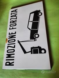 Insegna Tabella Vintage Smalteria Emiliana Cartell