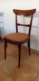 Sedie in legno/ecopelle