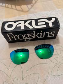 Lenti verdi a specchio Oakley Frogskins