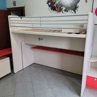 Letto a castello a ponte mobile