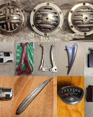Vespa pezzi 6 cresta devio contakm claxon leve