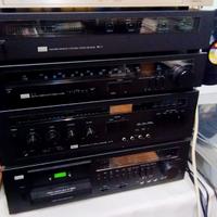 hi fi Sansui Vintage con telecomando e istruzioni 