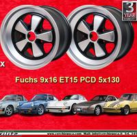 2 pz cerchi Porsche Fuchs 9x16 ET15 5x130