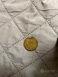 Moneta tunisia 100 millim 1983