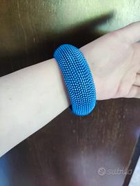 Bracciale largo blu