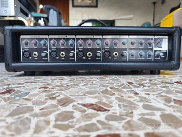 Mixer 4 ch. + 4 mic. + amplificatore - come nuovo