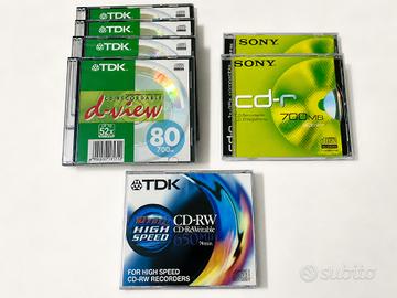 CD vergini TDK e Sony nuovi sigillati