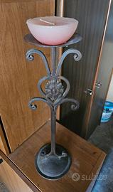 Candelabro porta candele in ghisa