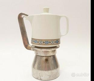 Moka con bricco in porcellana