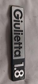 Emblema Giulietta 1.8 per Alfa Romeo giulietta